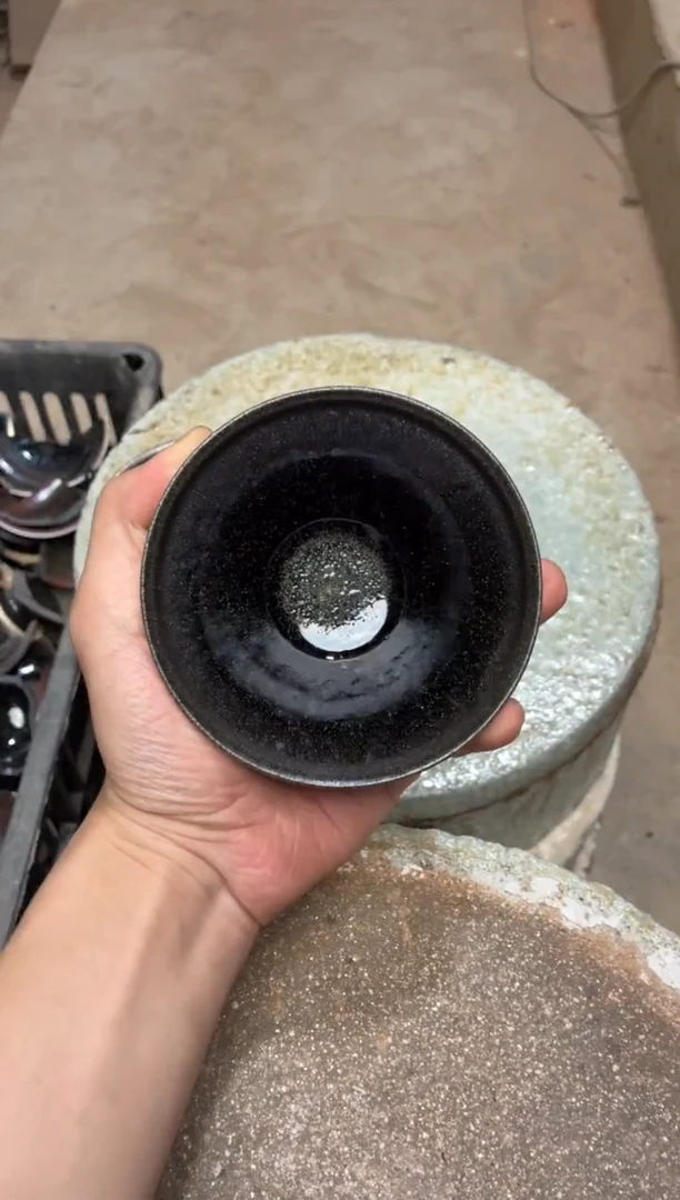 茶盏真柴烧建盏换点柴火