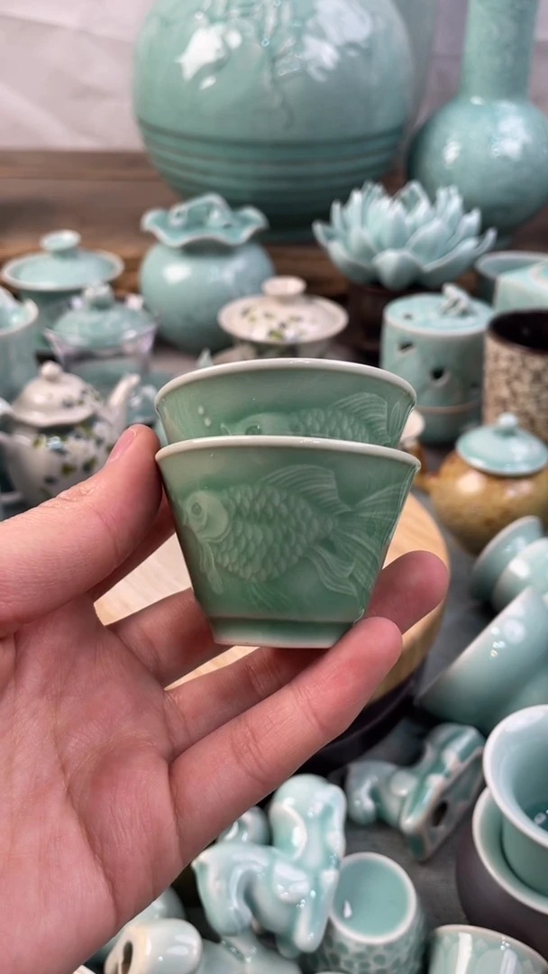 【闪购商品】2个 正品 慧仙青瓷 主人杯