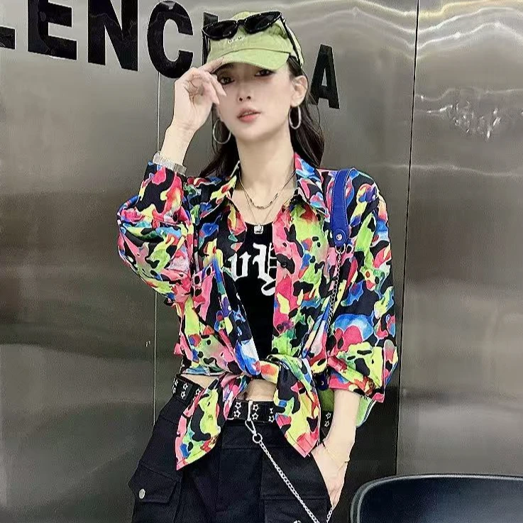 （2）6039款复古花衬衫