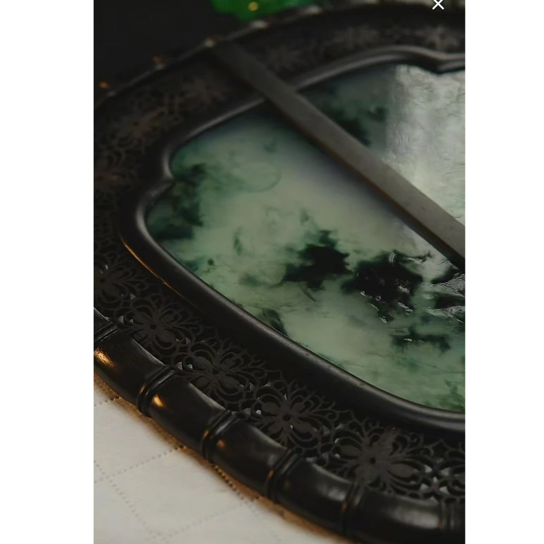 《清代》翡翠  楚韵汉风收藏馆  扇子