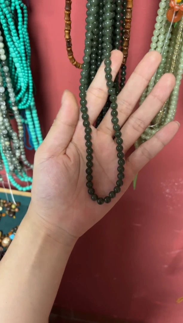 檀香木无事牌017-和甜-108颗