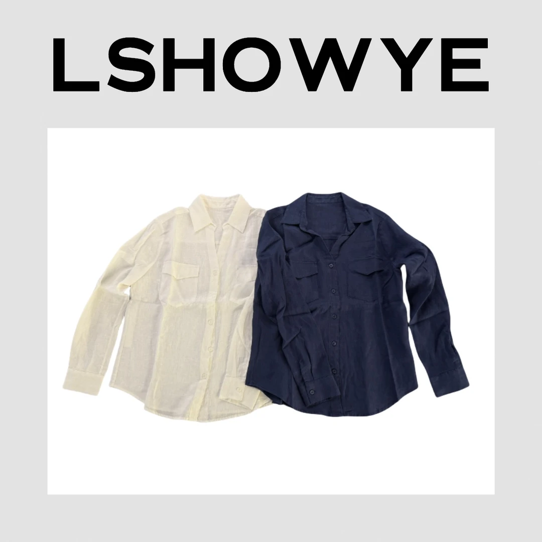LSHOWYE｜V领口袋刺绣衬衣 DF5160