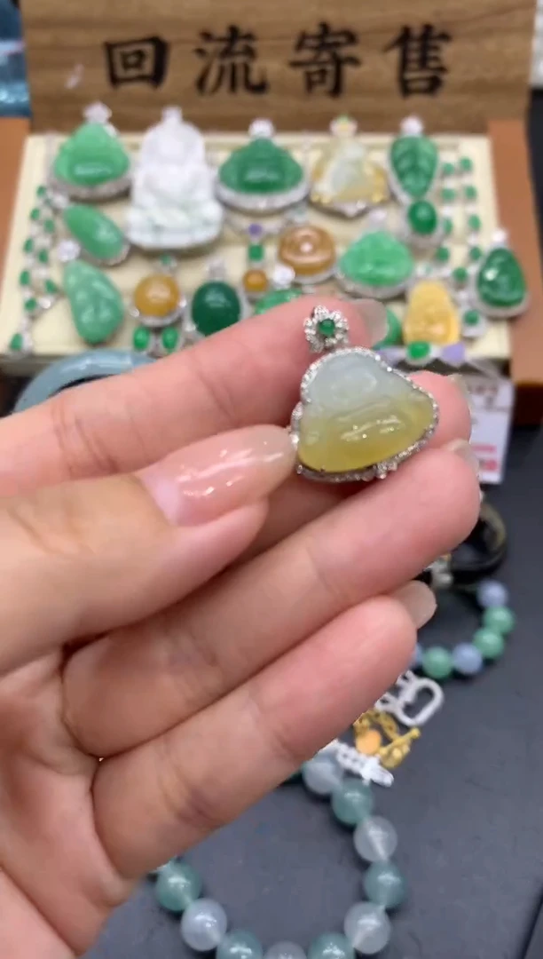 【闪购商品】翡翠颈饰18K金镶嵌335-中国好珍宝