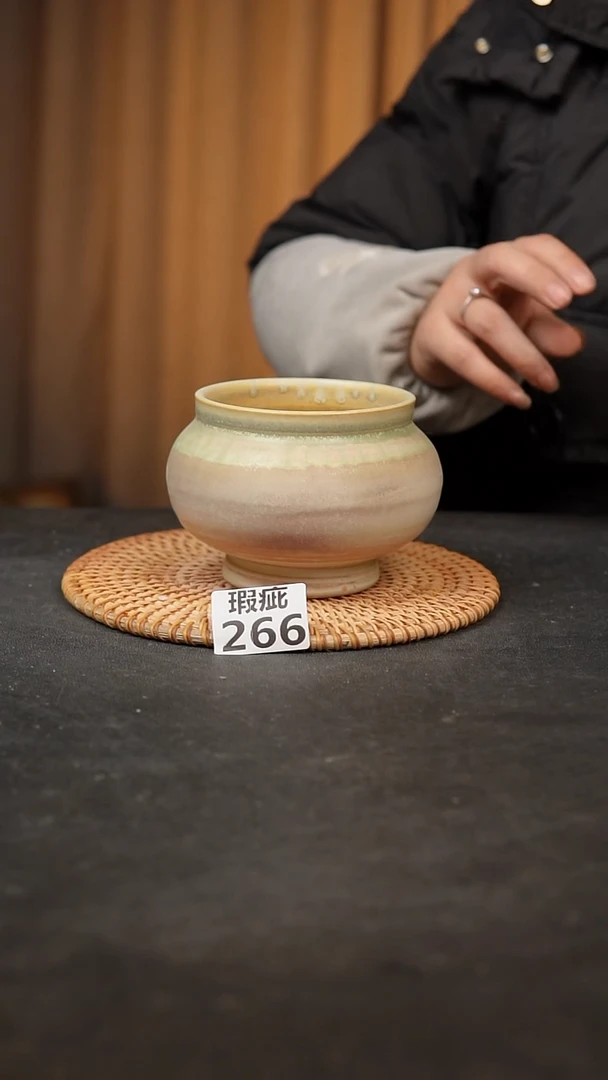 【闪购商品】瓷片266泥泥手工花盆口9