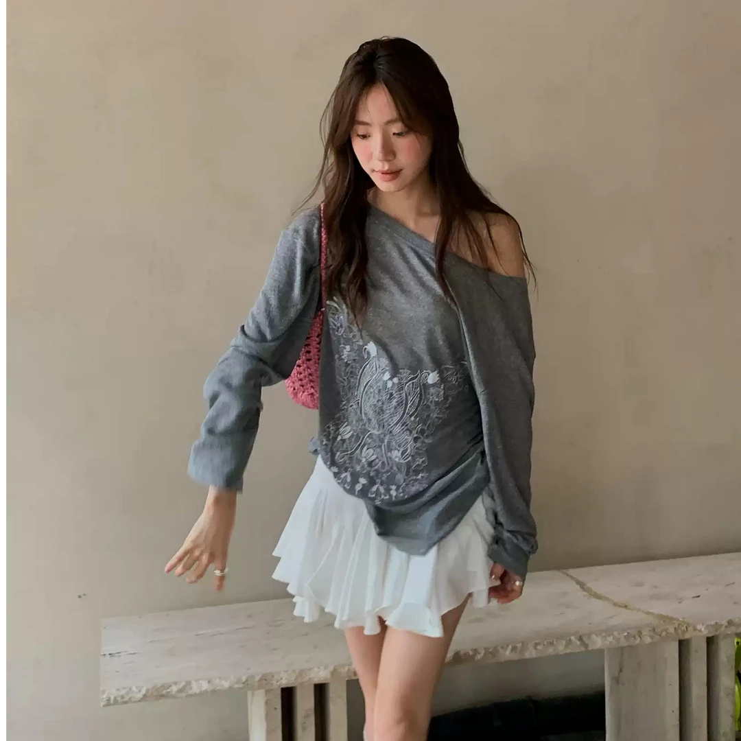 LILUSHOP【7.31 10:00AM新品】百搭白色百褶裙气质短裙