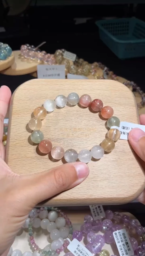 未镶嵌手链水晶17号多样性发一V  11+