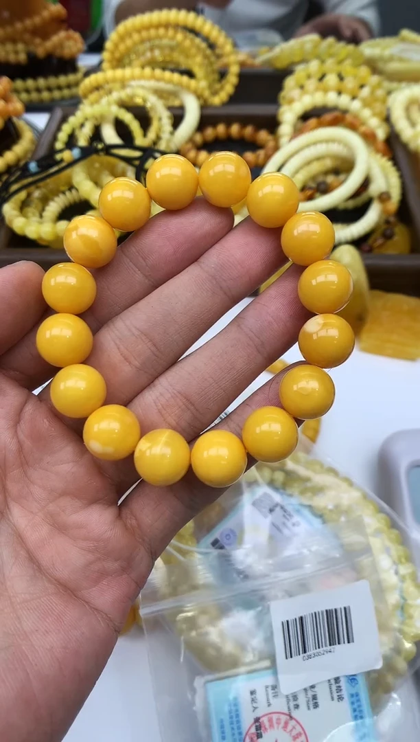 裸石琥珀未镶嵌手串