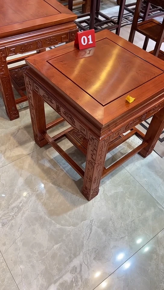 【闪购商品】花梨木类成套家具赞比亚花梨角几52*52*59