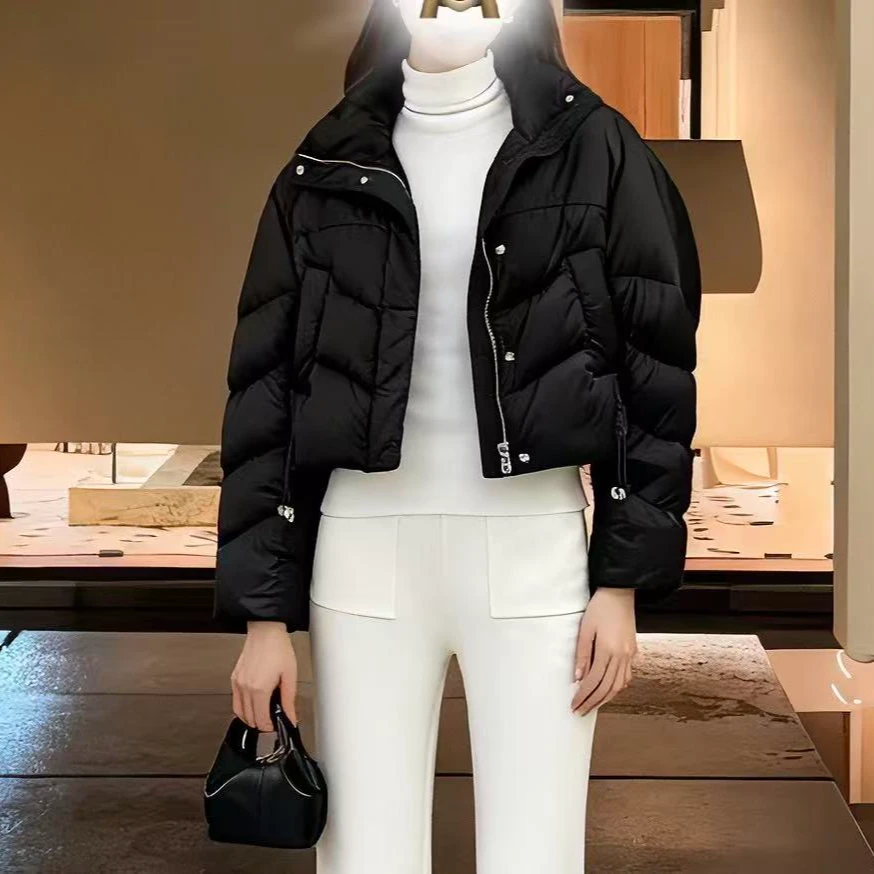 chiccomao短款抽绳羽绒服M1244247Y