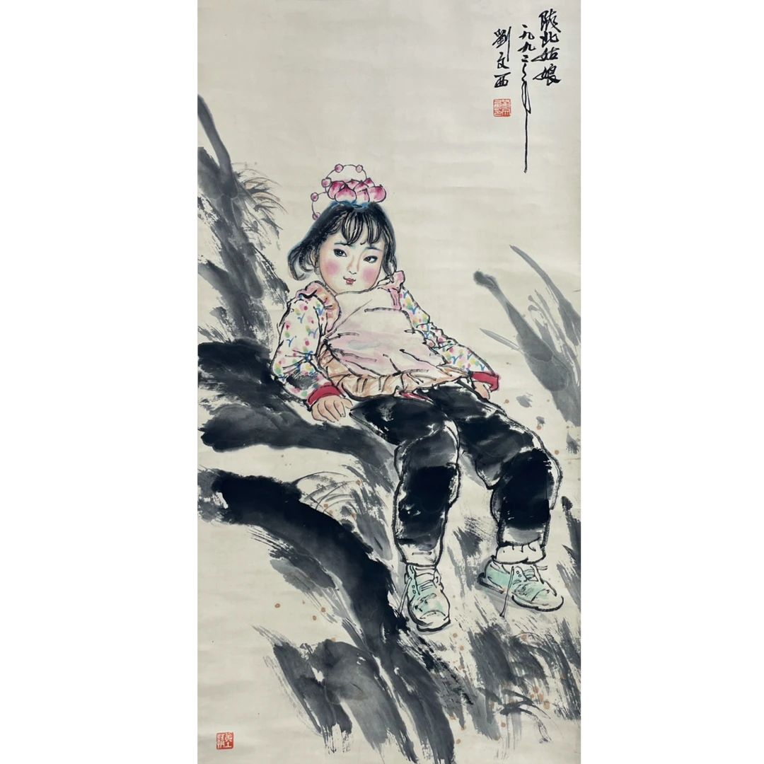 L—1236412人物立轴 50*100cm 约 4.5平尺