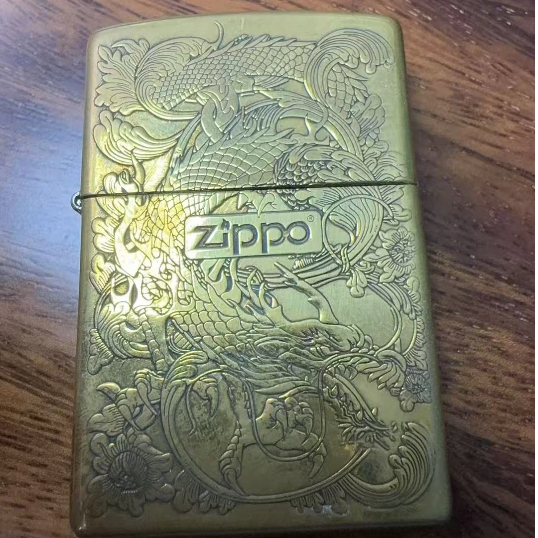 ZIPPO/之宝打火机常规黄铜【龙】煤机【竞拍】