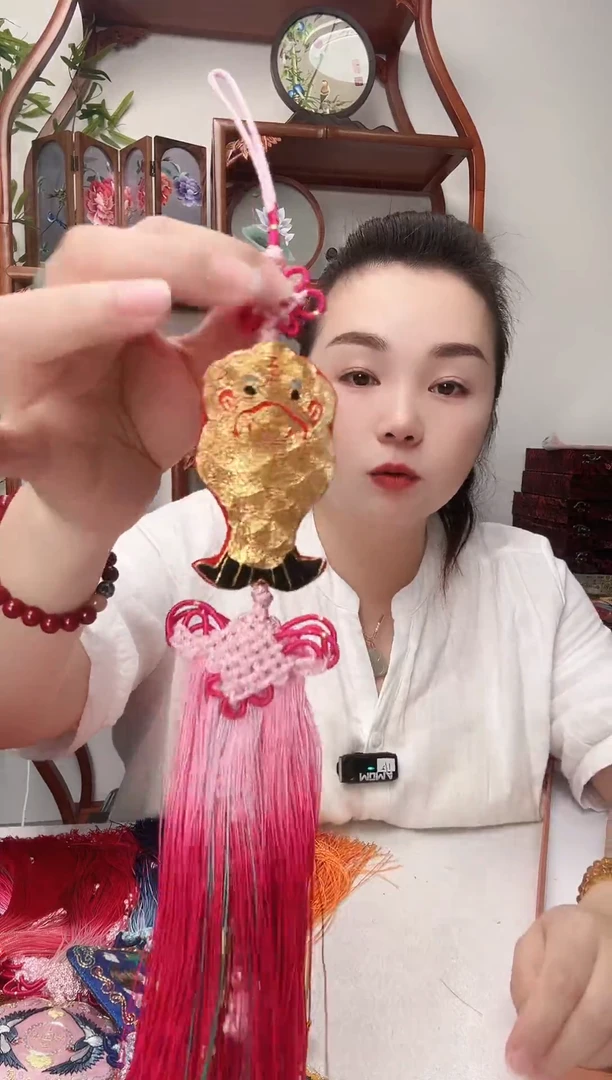 刺绣吊坠流苏双面绣花