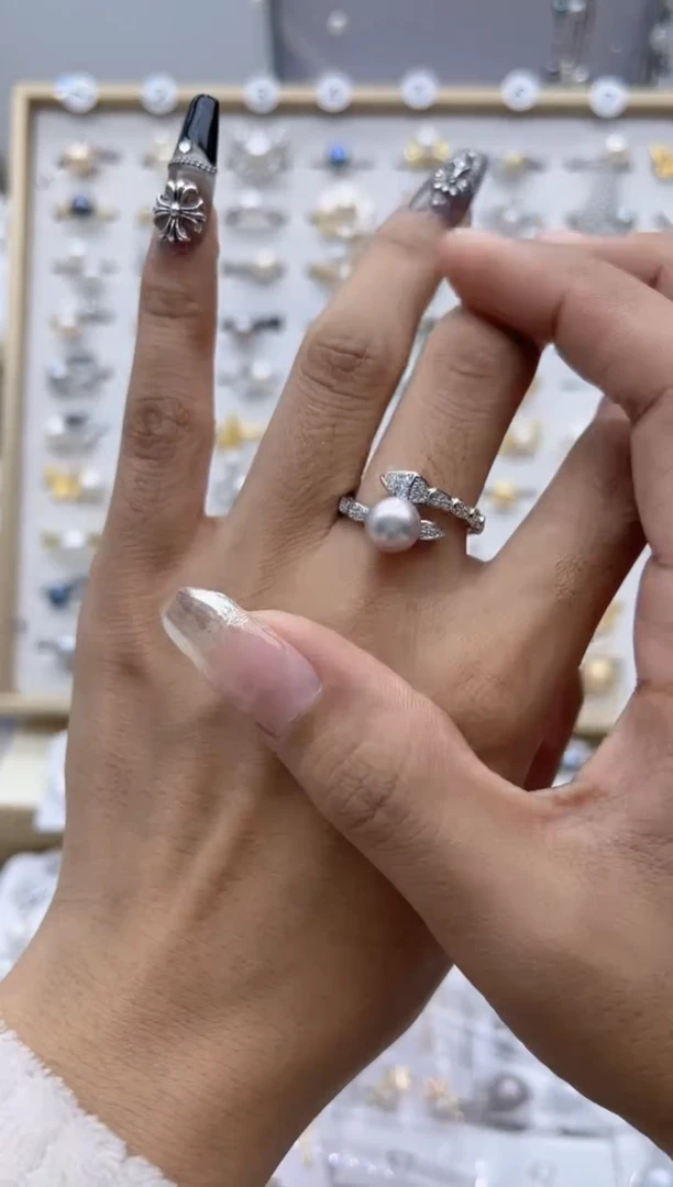 【闪购商品】淡水珍珠戒指合金64