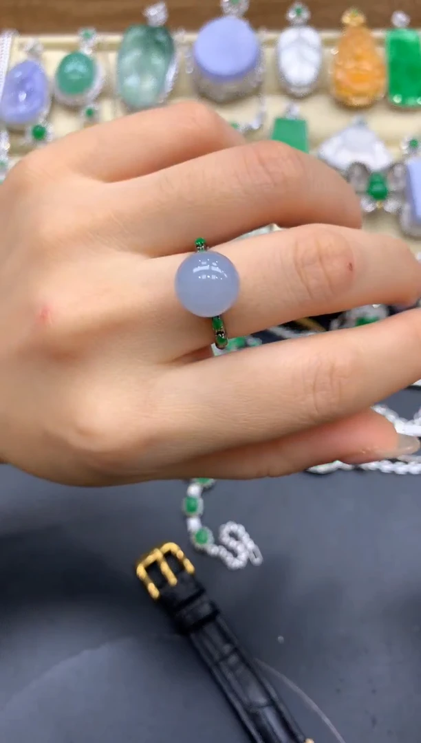 【闪购商品】翡翠戒指18K金镶嵌326-中国好珍宝