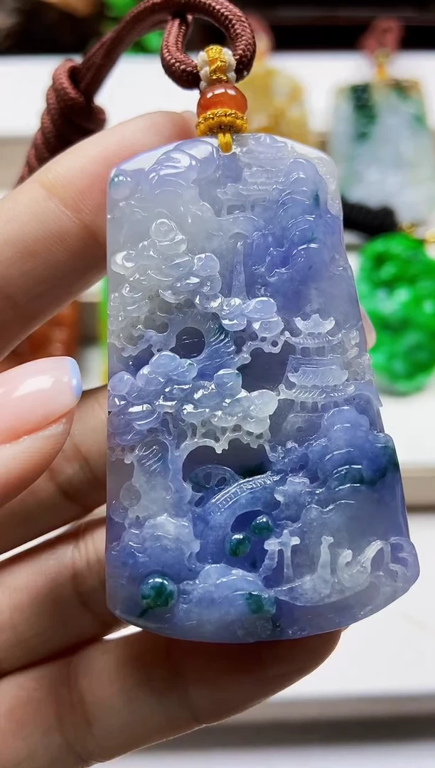 颈饰未镶嵌翡翠翡翠A货