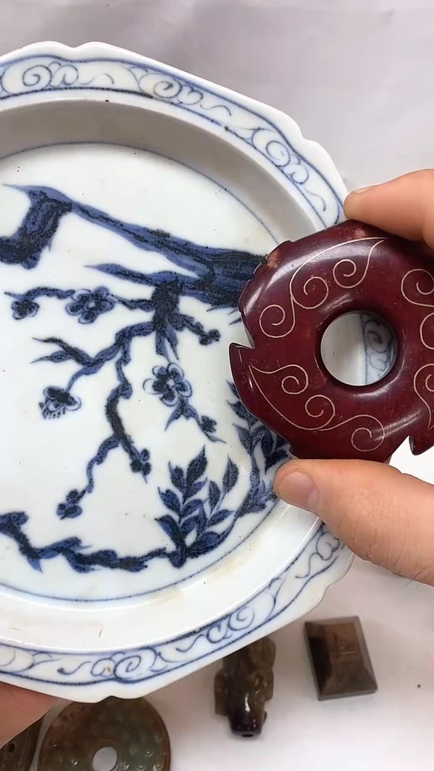 摆件瓷器，瓷片，摆件，其他