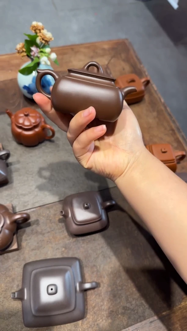 茶壶紫砂天*长四方 紫砂壶