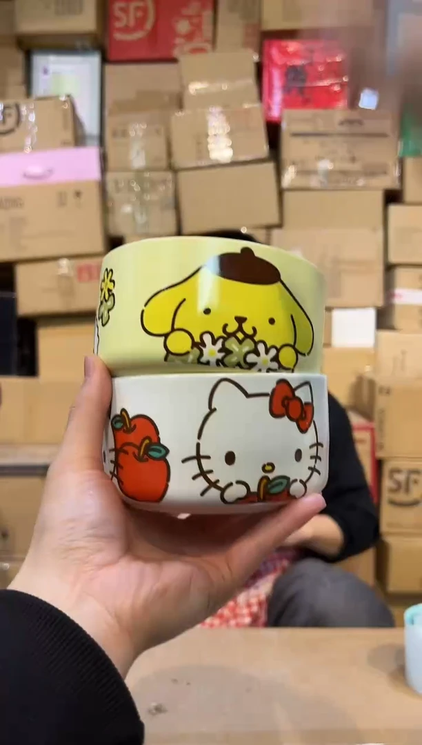 【闪购商品】杯kt猫碗加布丁狗碗