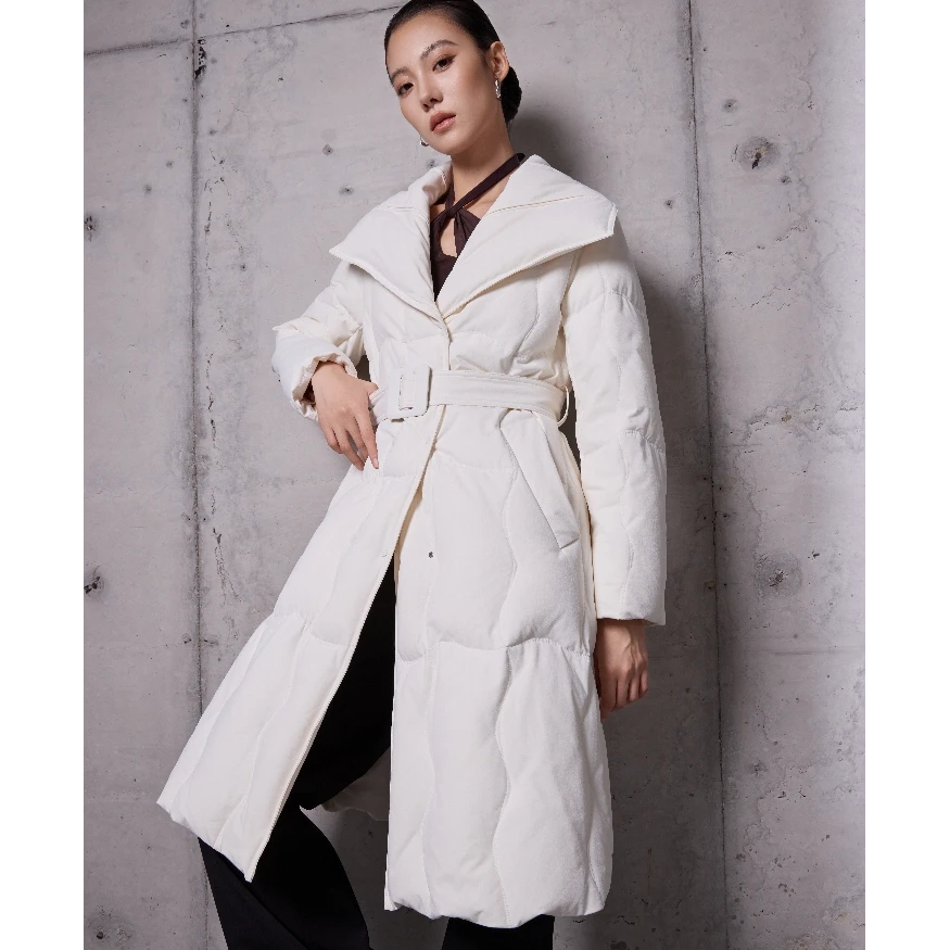 【将军工厂店】90白鹅绒  超态棉系列哑光质感羽绒服24098