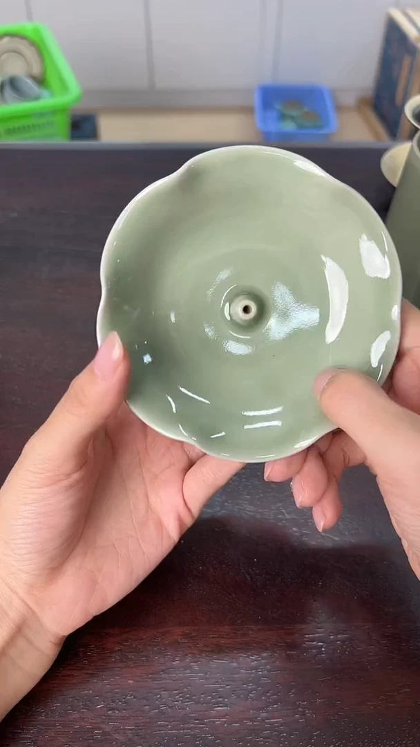 龙泉云间青瓷小米茶器