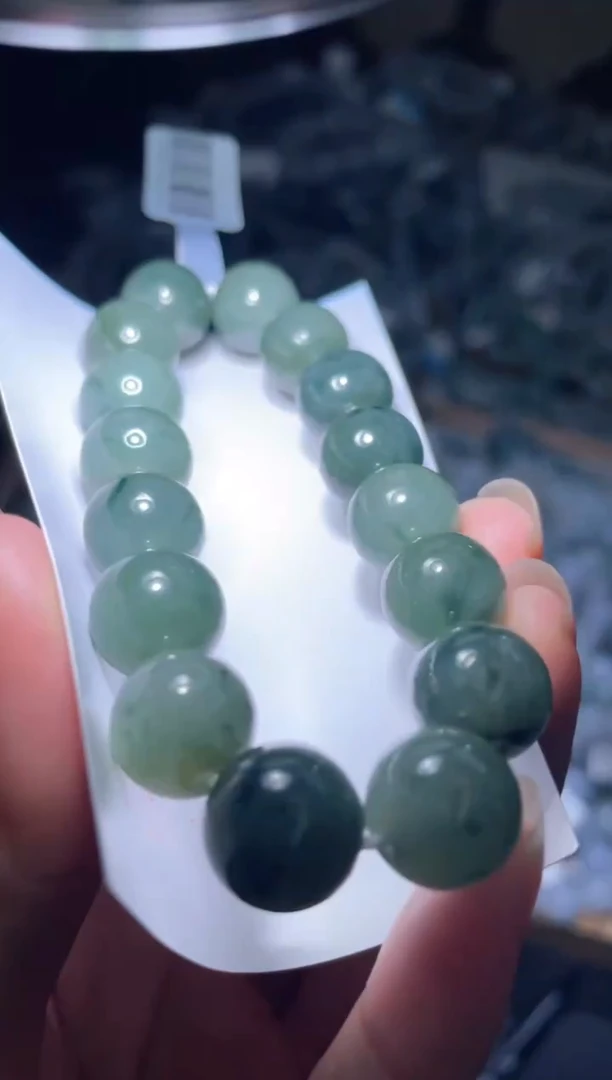 未镶嵌定制翡翠天然缅甸翡翠手串3