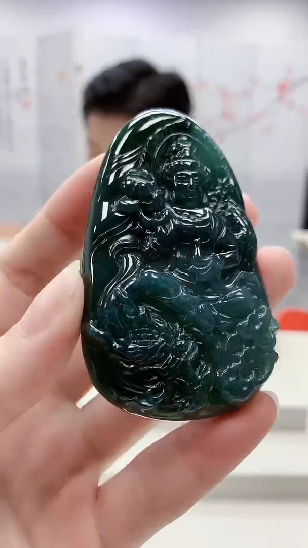 未镶嵌定制翡翠4917ry-毛货挂件90