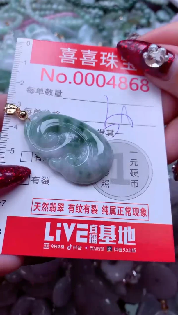 颈饰未镶嵌翡翠4868