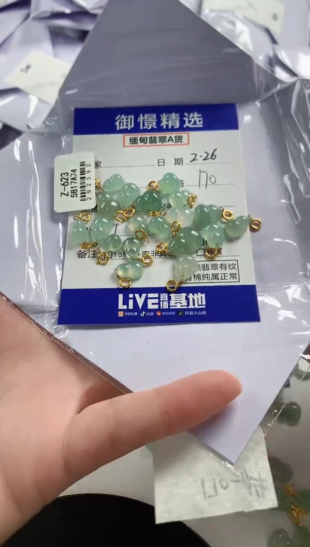 【闪购商品】翡翠颈饰18K金镶嵌20多样性发货其一