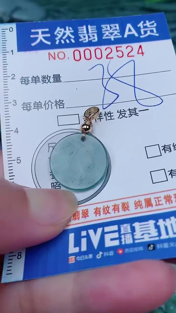 翡翠未镶嵌颈饰00002524