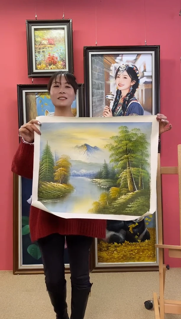 油画花*界 尺寸40*50画芯（不含框）