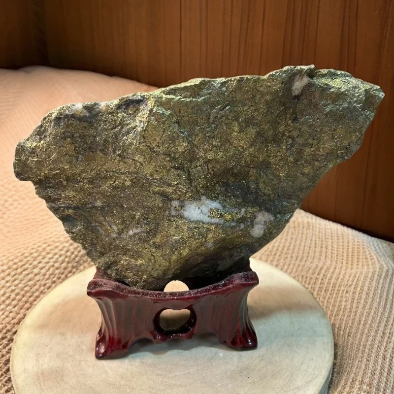 金矿石原石摆件奇石观赏摆件