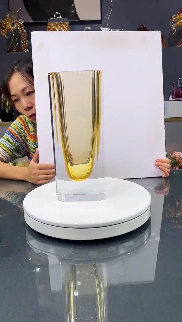 琉璃水晶琉璃花瓶1个