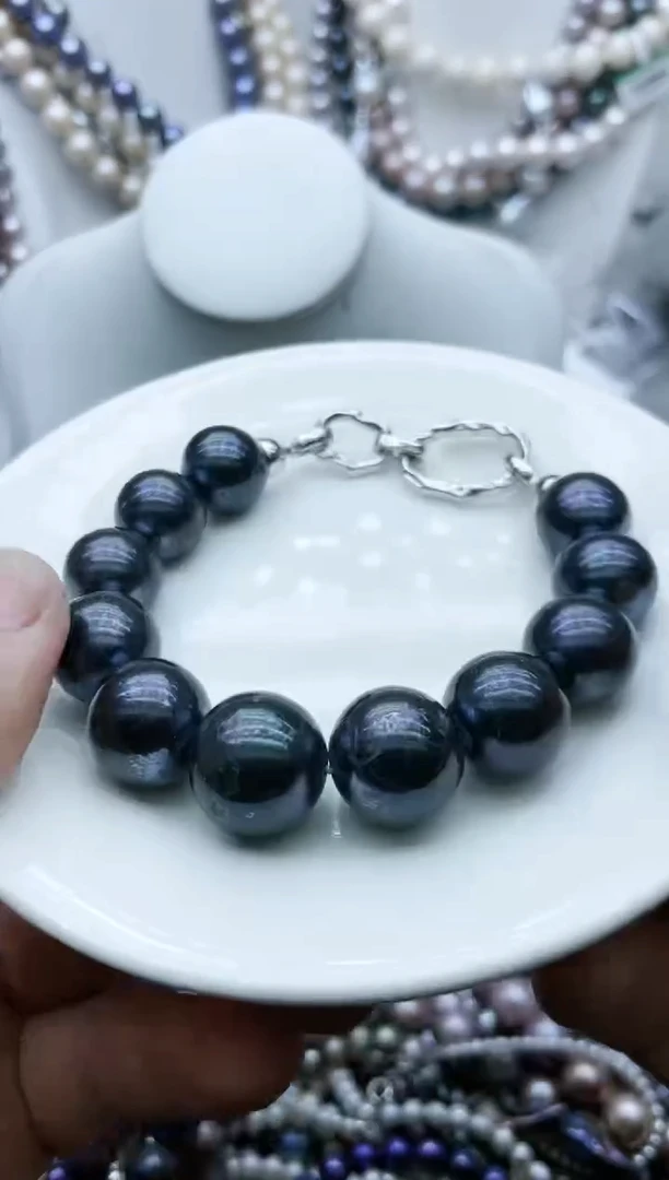 【闪购商品】淡水珍珠颈饰钛钢12