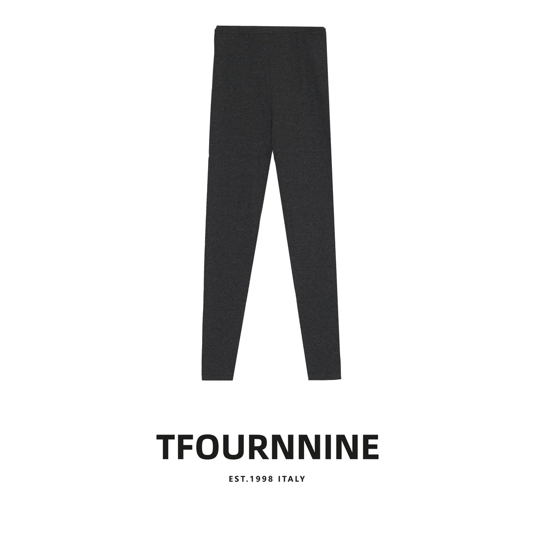 未使用 TFOURNNINE 纯色显瘦针织高腰修身保暖冬季打底裤