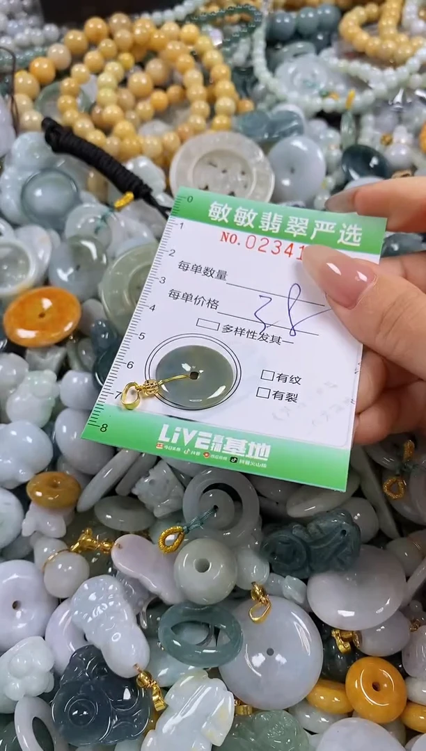翡翠未镶嵌颈饰闪购0234108