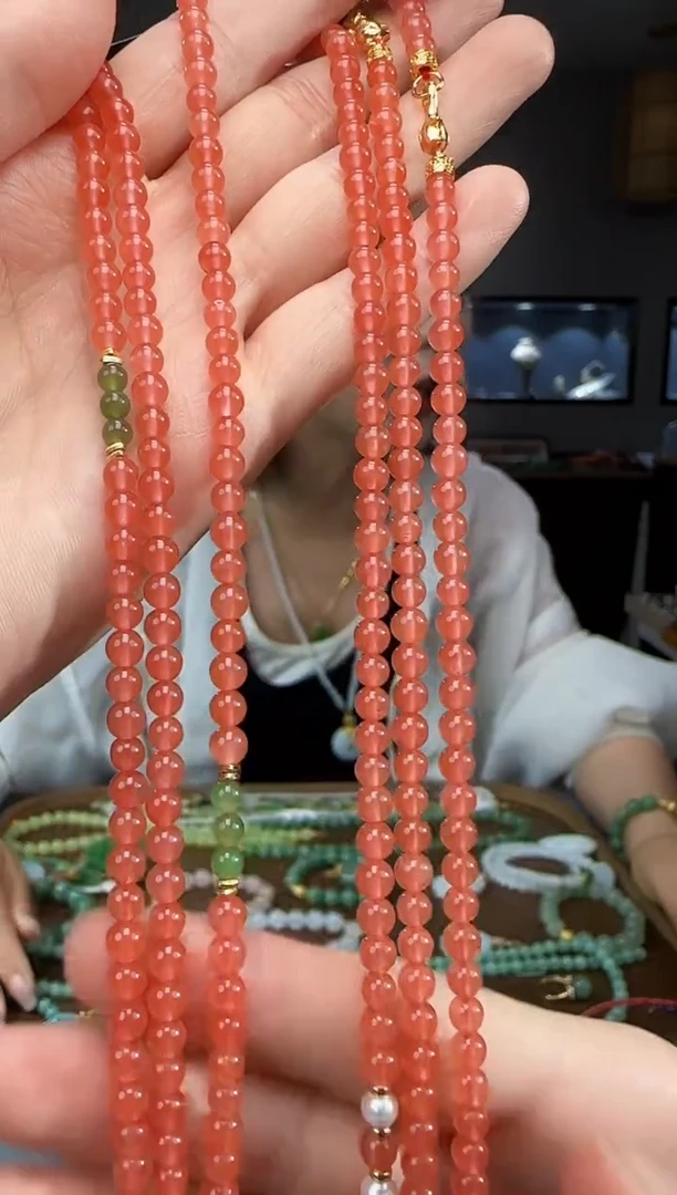 南红玛瑙未镶嵌颈饰多样性发货拍一发一
