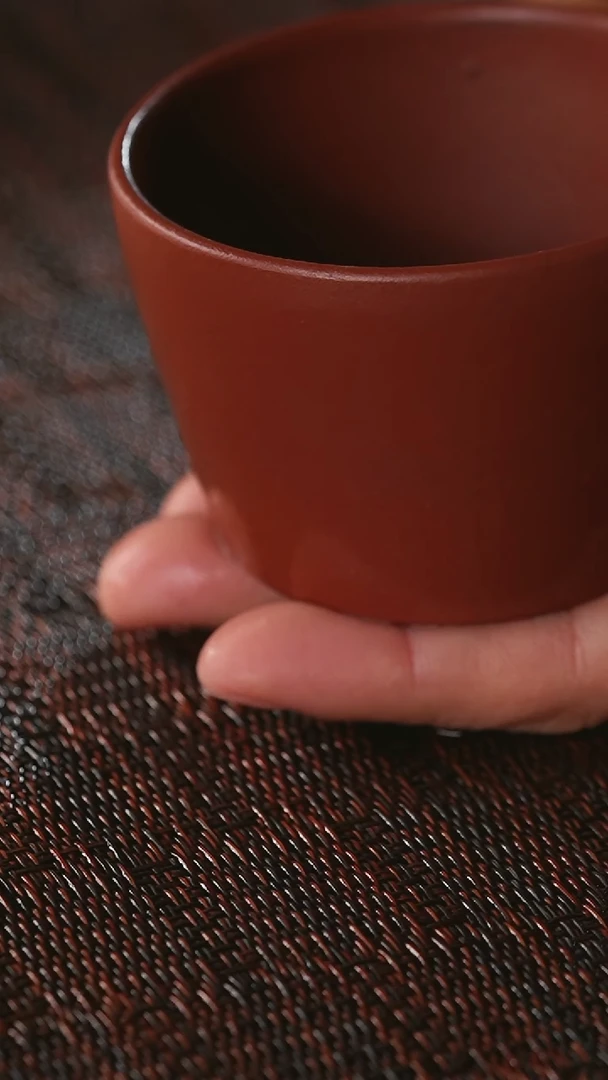 【闪购商品】紫砂茶杯 野山红泥原矿紫砂杯 一对