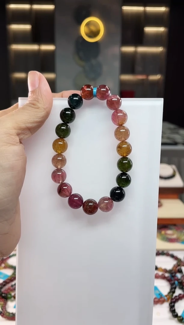 单圈手串未镶嵌碧玺（多样性发一条）Q