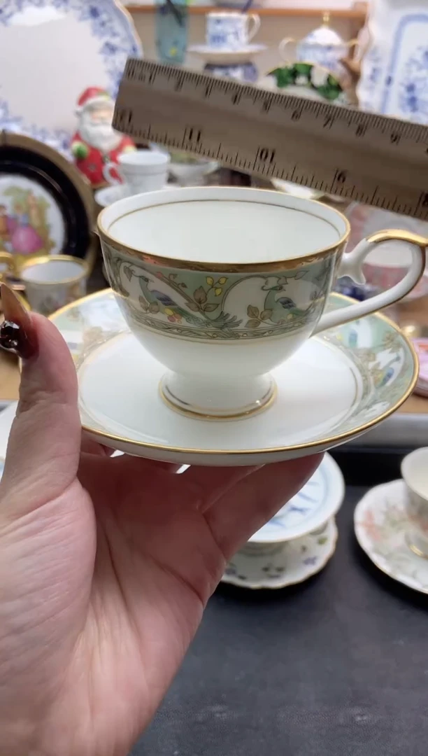 瓷片全新hoya咖啡杯谨慎参拍，防伪帖撕毁无售后