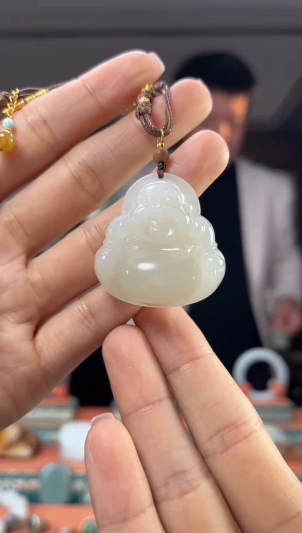 颈饰未镶嵌和田玉佩佩36mm左右