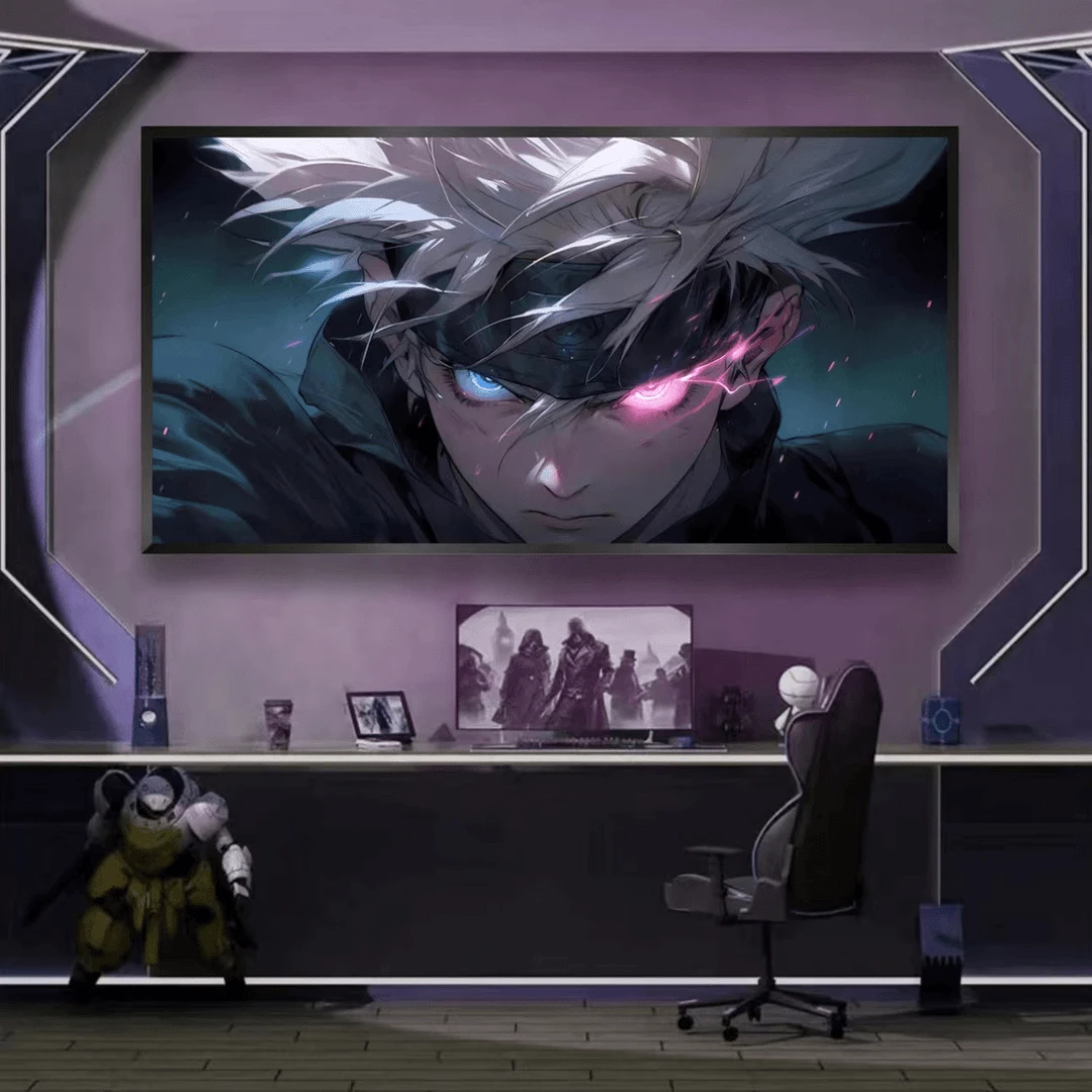 51.咒术回战 异瞳五条悟 动漫装饰画客厅卧室电竞房 40x80