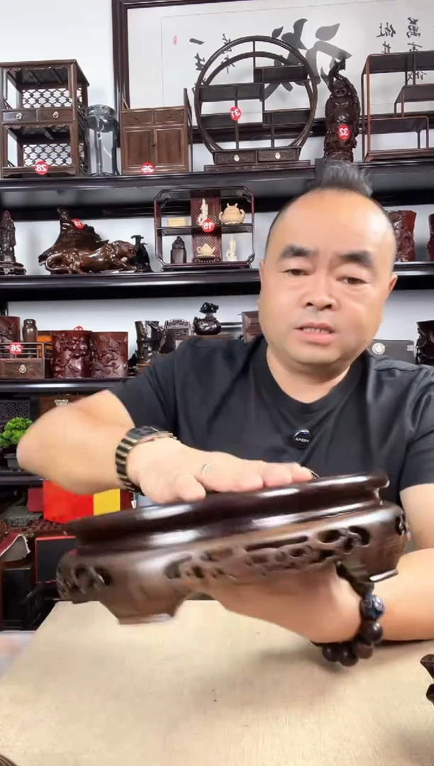 木23公分细花老李红木工艺品