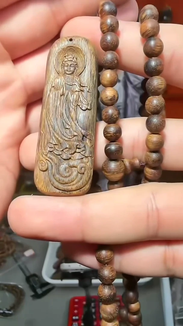 沉香手串64号沉水多圈0.7+牌子组合多样性发一