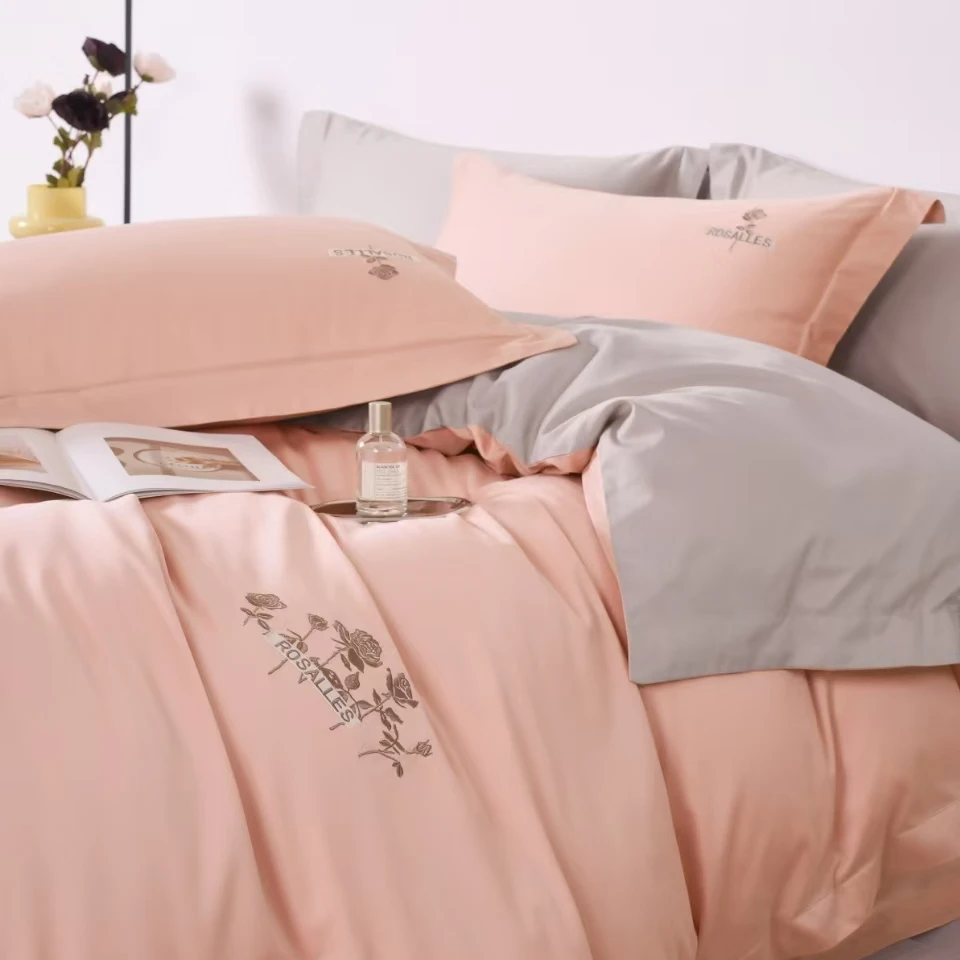 FANXINI-虞美人100%全棉六件套高档刺绣四季绣花简约舒适款