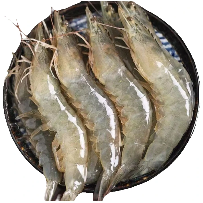 W6【海水大虾3斤送1斤共四斤】海水大虾单只15cm左右四斤/盒含薄碎冰锁鲜 共50~60只海虾 顺丰冷链发货