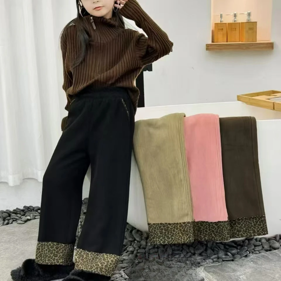 【353款】【直播间实物为准】涵秀店铺儿童加绒休闲款裤子