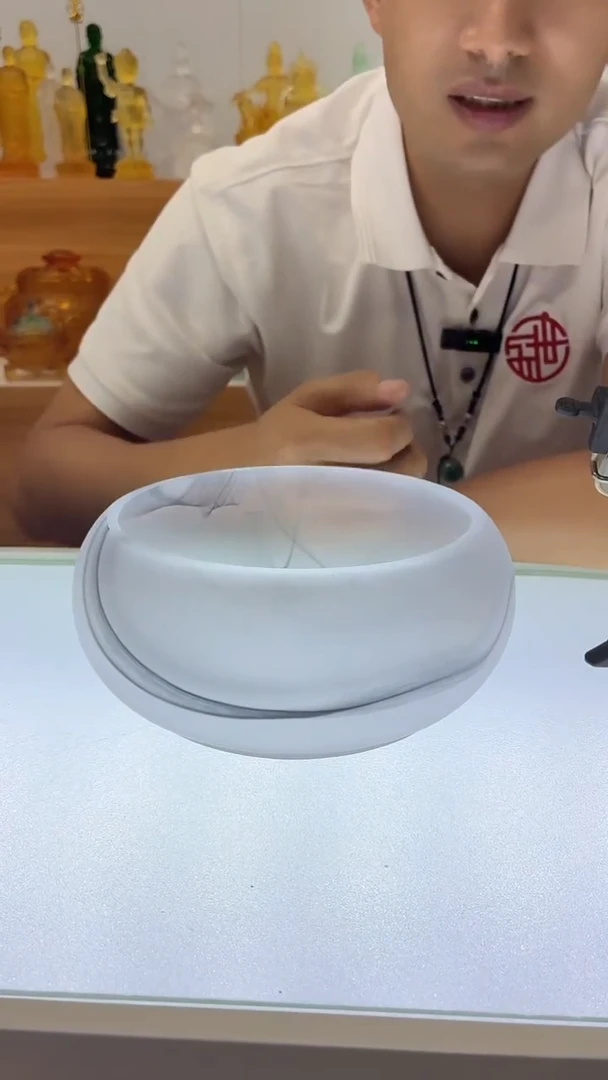 琉璃手工艺品水墨茶喜18*10公分