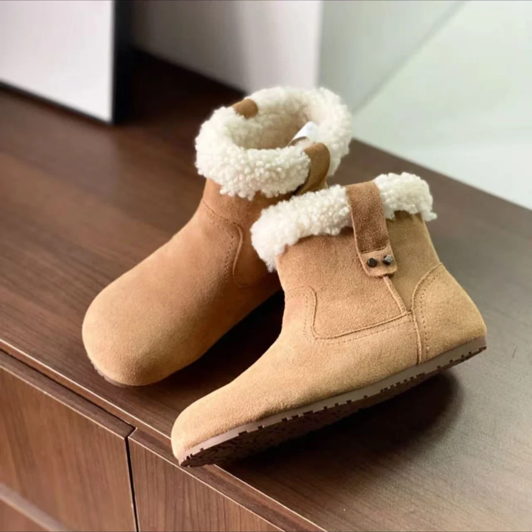 【毛毛鞋】高品质雪地靴复古毛绒绒短靴
