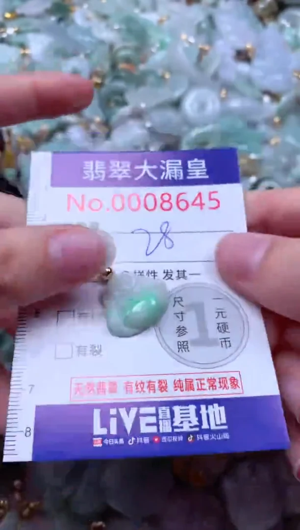 吊坠(不含链)未镶嵌翡翠8645