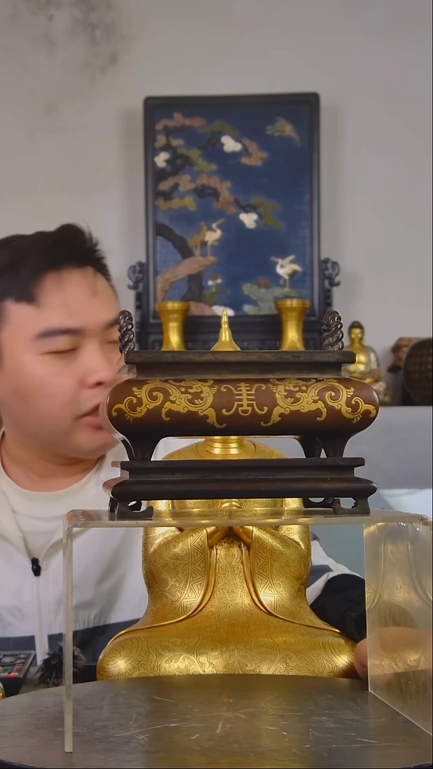 瓷片于精美香炉放漏结缘35434